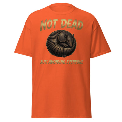 Not Dead Just Avoiding Everyone Armadillo T-Shirt - Orange - T-Shirts Online
