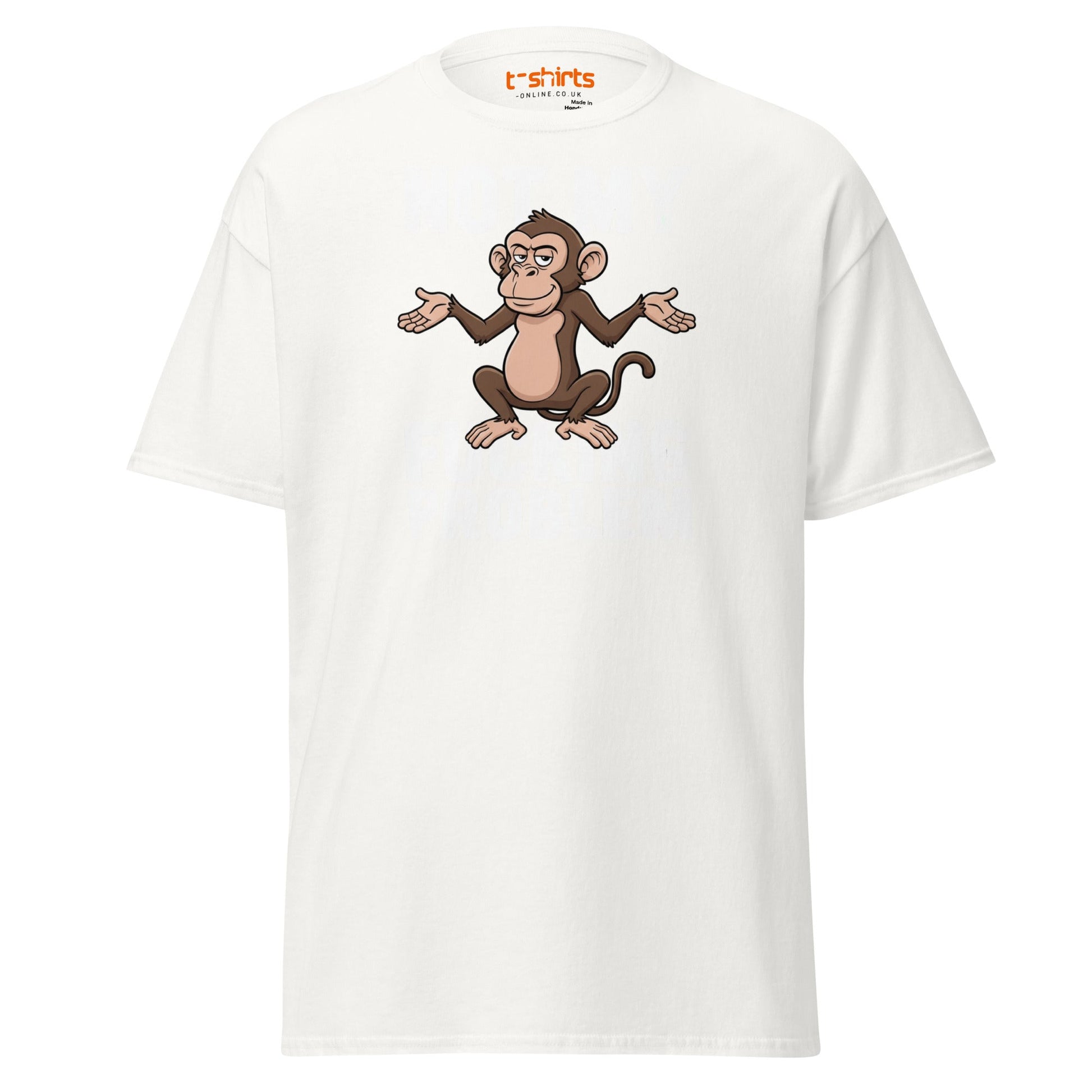 Not My F***ing Problem Monkey T-Shirt - White - T-Shirts Online