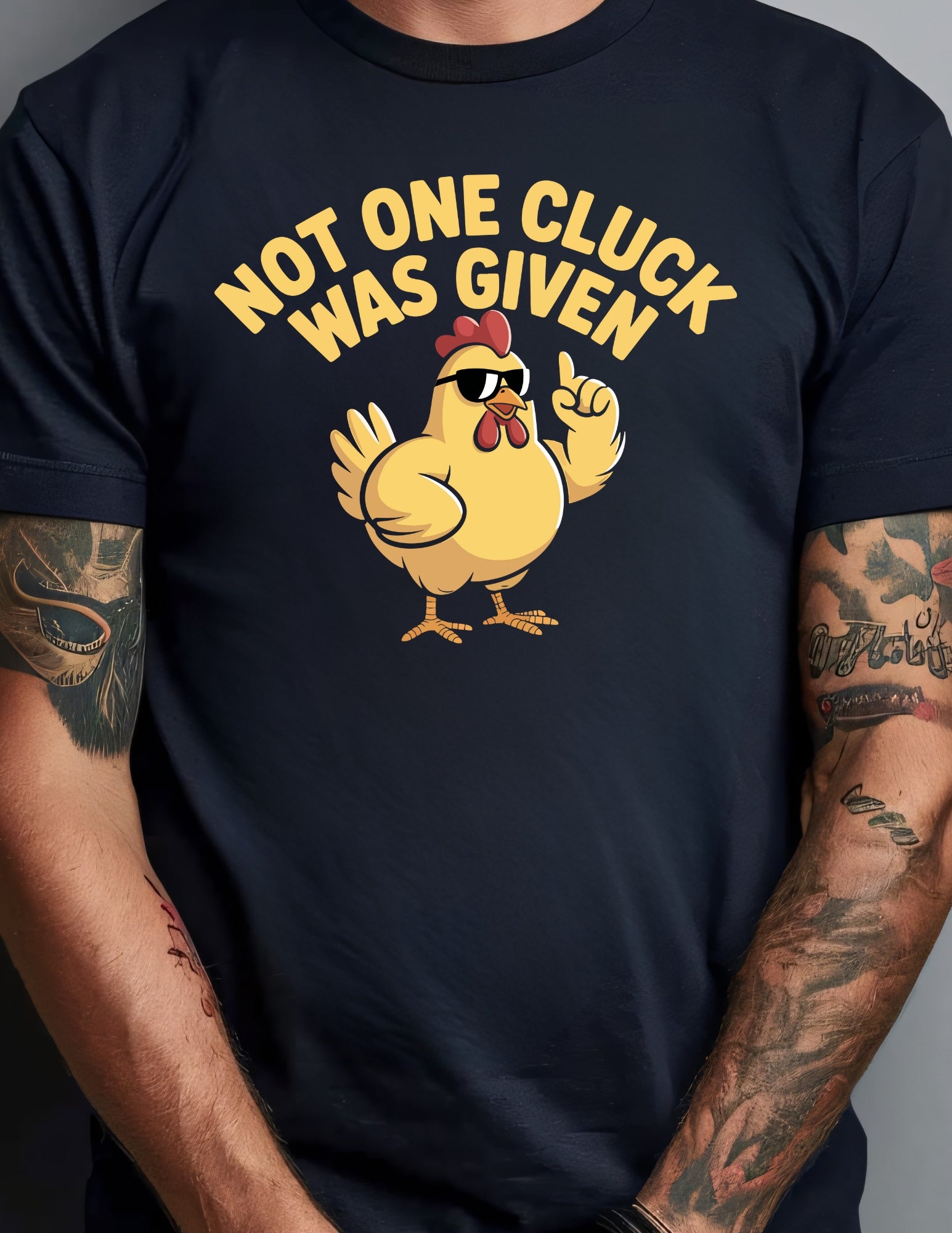 Not One Cluck T-Shirt | Funny Chicken Shirt - Black - T-Shirts Online