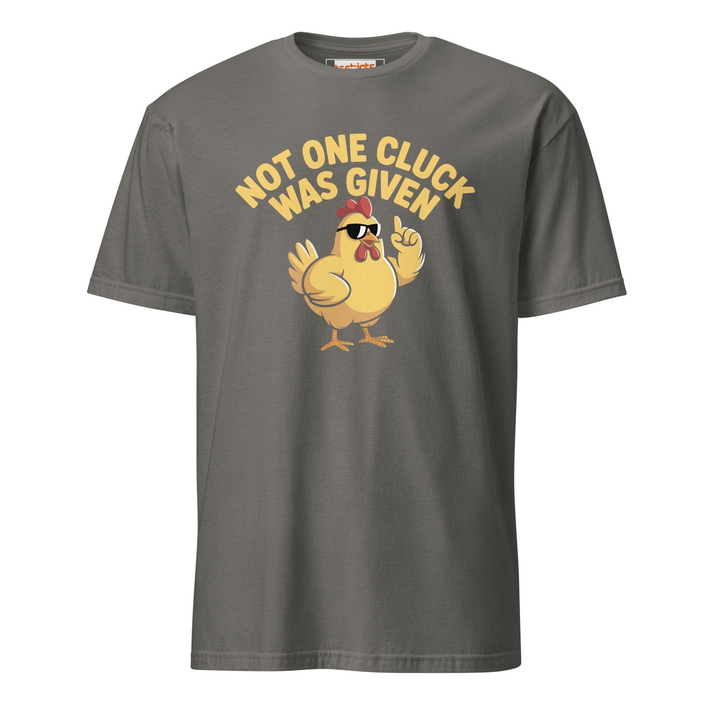 Not One Cluck T-Shirt | Funny Chicken Shirt - Charcoal - T-Shirts Online