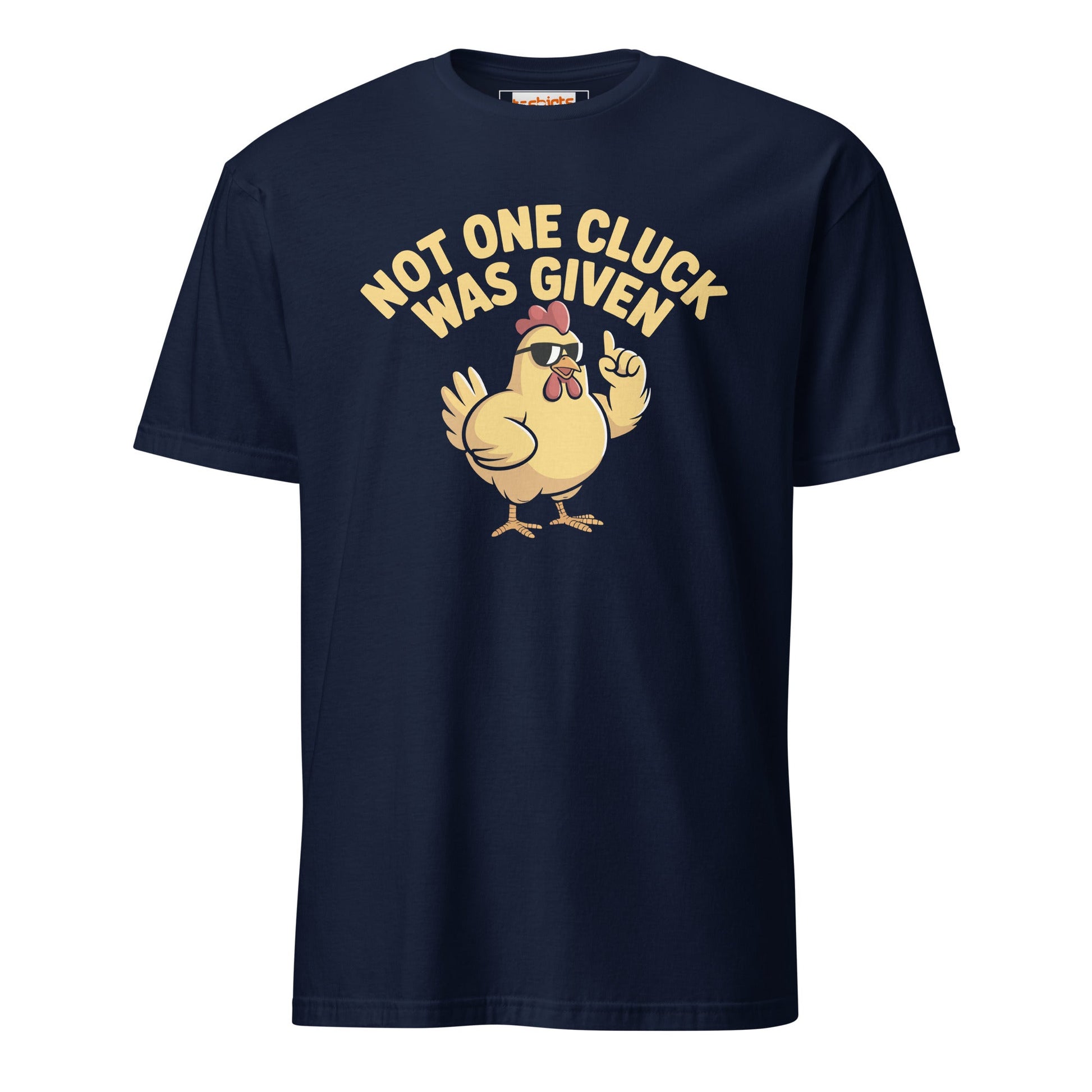 Not One Cluck T-Shirt | Funny Chicken Shirt - Navy - T-Shirts Online
