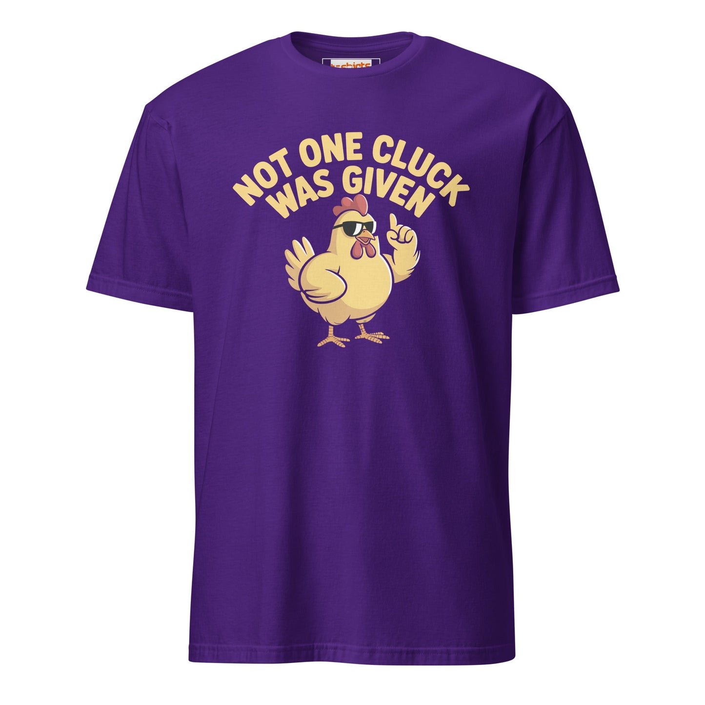 Not One Cluck T-Shirt | Funny Chicken Shirt - Purple - T-Shirts Online