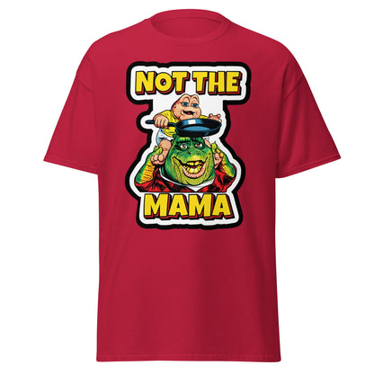 Not The Mama Funny Dinosaur T-Shirt - 90s Nostalgia Tee - Cardinal - T-Shirts Online
