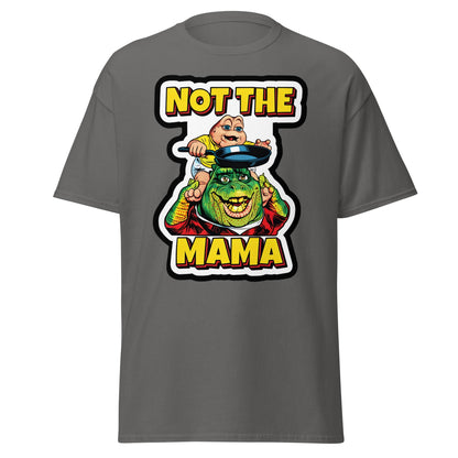 Not The Mama Funny Dinosaur T-Shirt - 90s Nostalgia Tee - Charcoal - T-Shirts Online