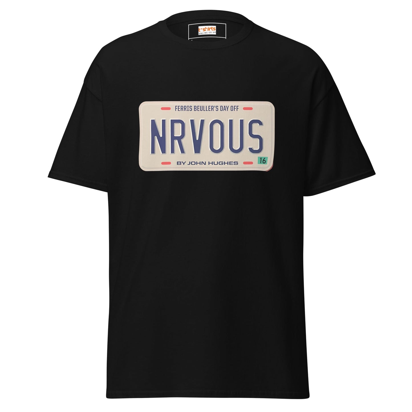 Nrvous T-Shirt | Ferris Beuller Tee - Black - T-Shirts Online