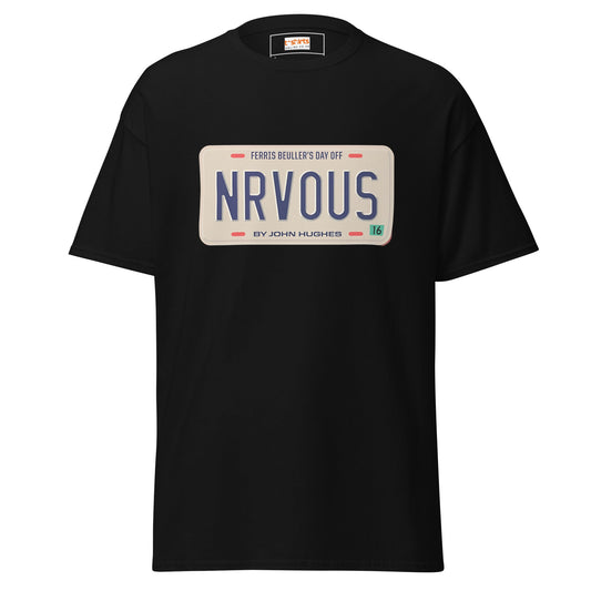 Nrvous T-Shirt | Ferris Beuller Tee - Black - T-Shirts Online