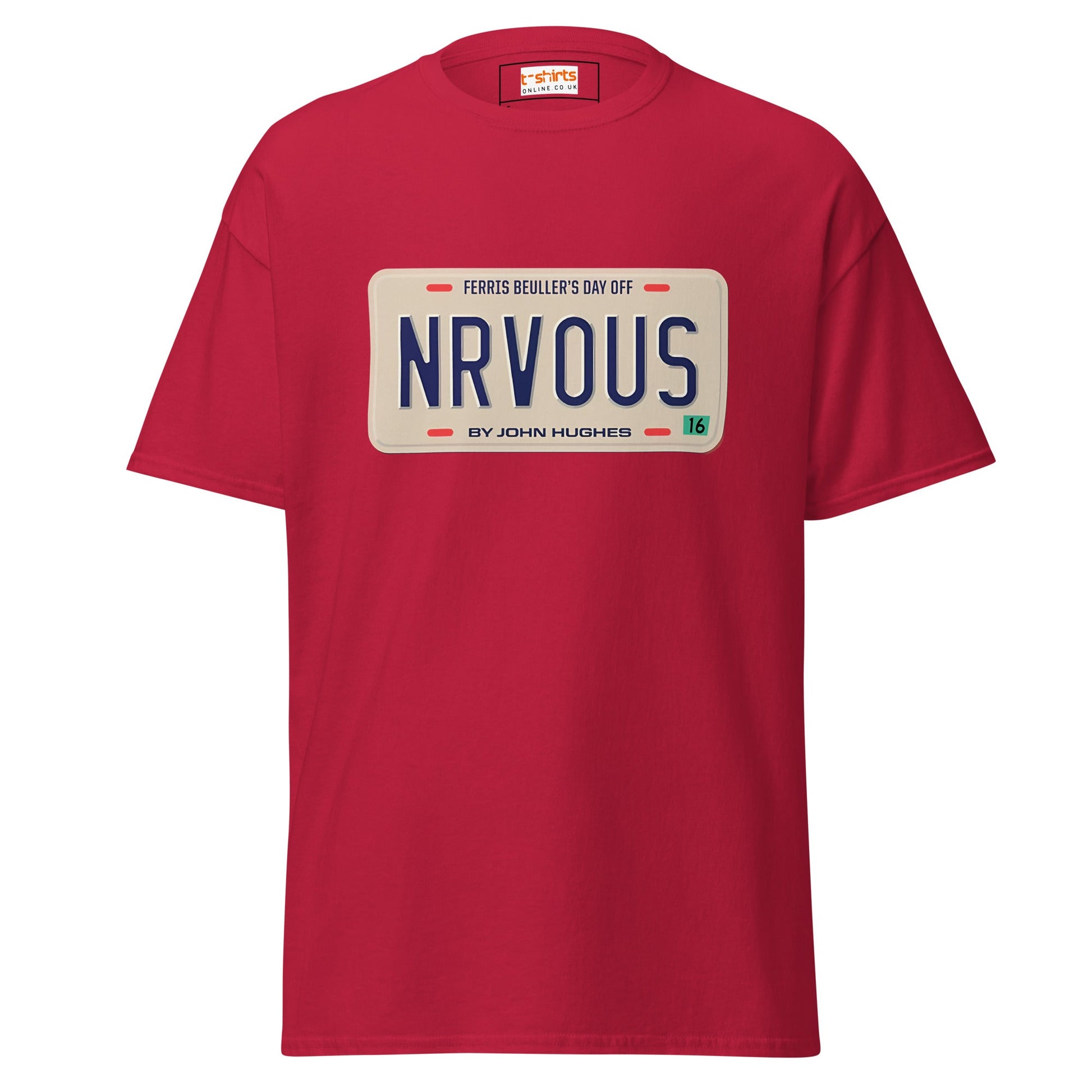 Nrvous T-Shirt | Ferris Beuller Tee - Cardinal - T-Shirts Online