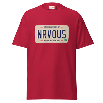 Nrvous T-Shirt | Ferris Beuller Tee - Cardinal - T-Shirts Online