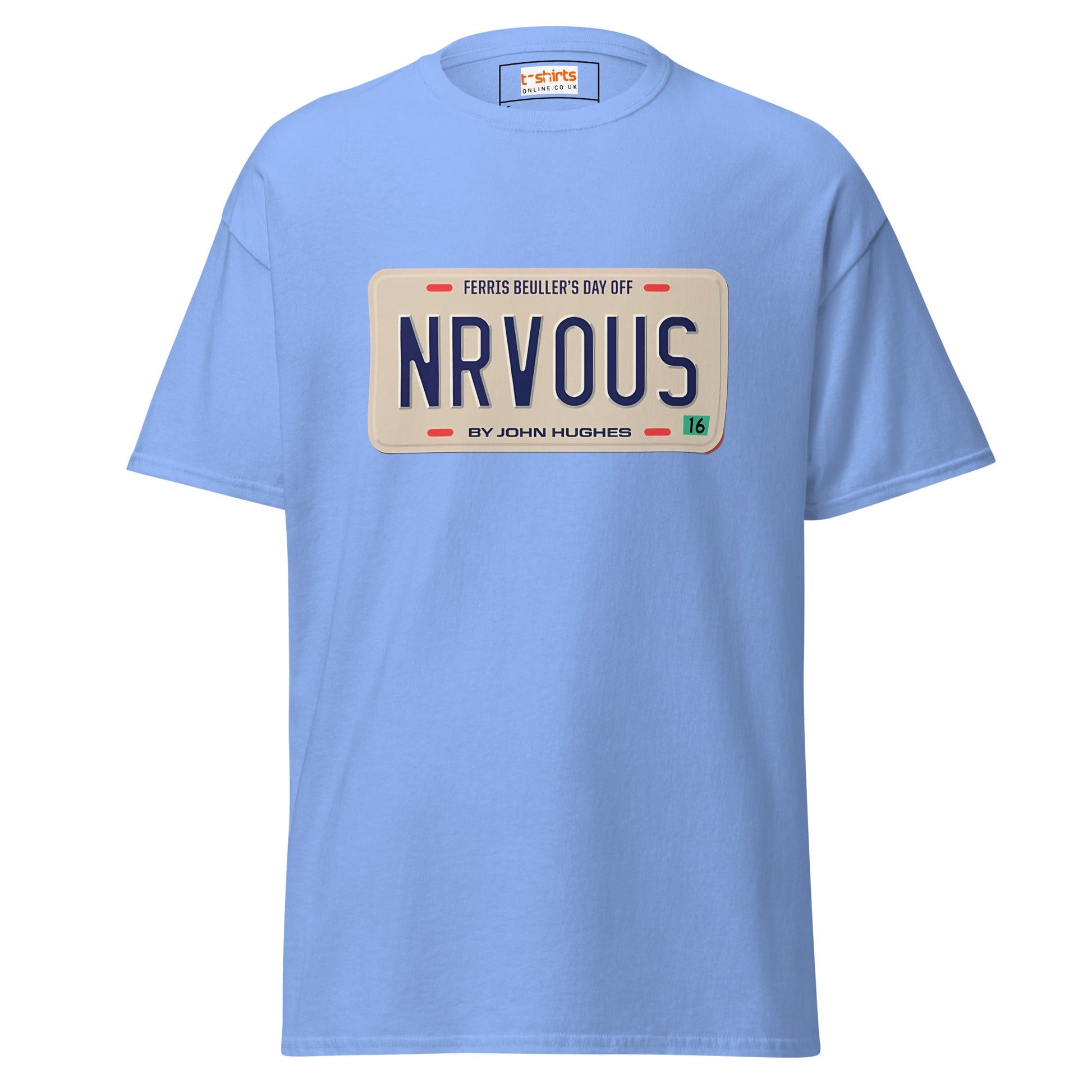 Nrvous T-Shirt | Ferris Beuller Tee - Carolina Blue - T-Shirts Online