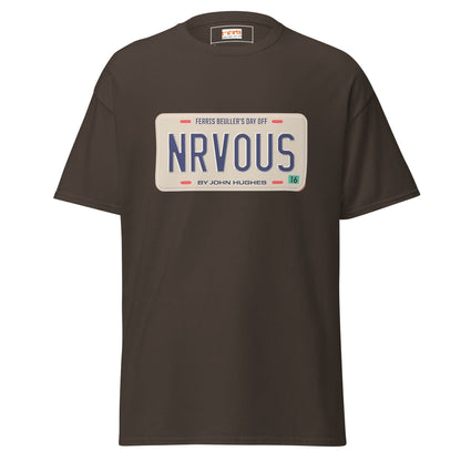 Nrvous T-Shirt | Ferris Beuller Tee - Dark Chocolate - T-Shirts Online