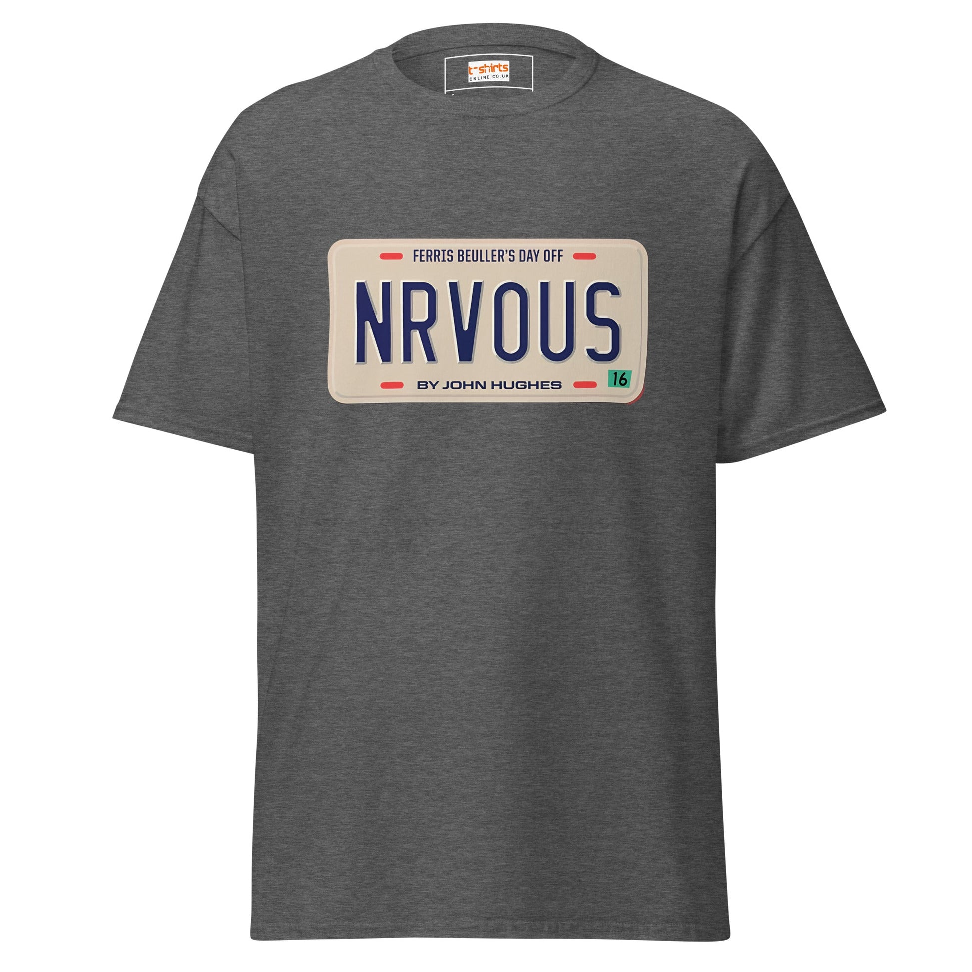 Nrvous T-Shirt | Ferris Beuller Tee - Dark Heather - T-Shirts Online