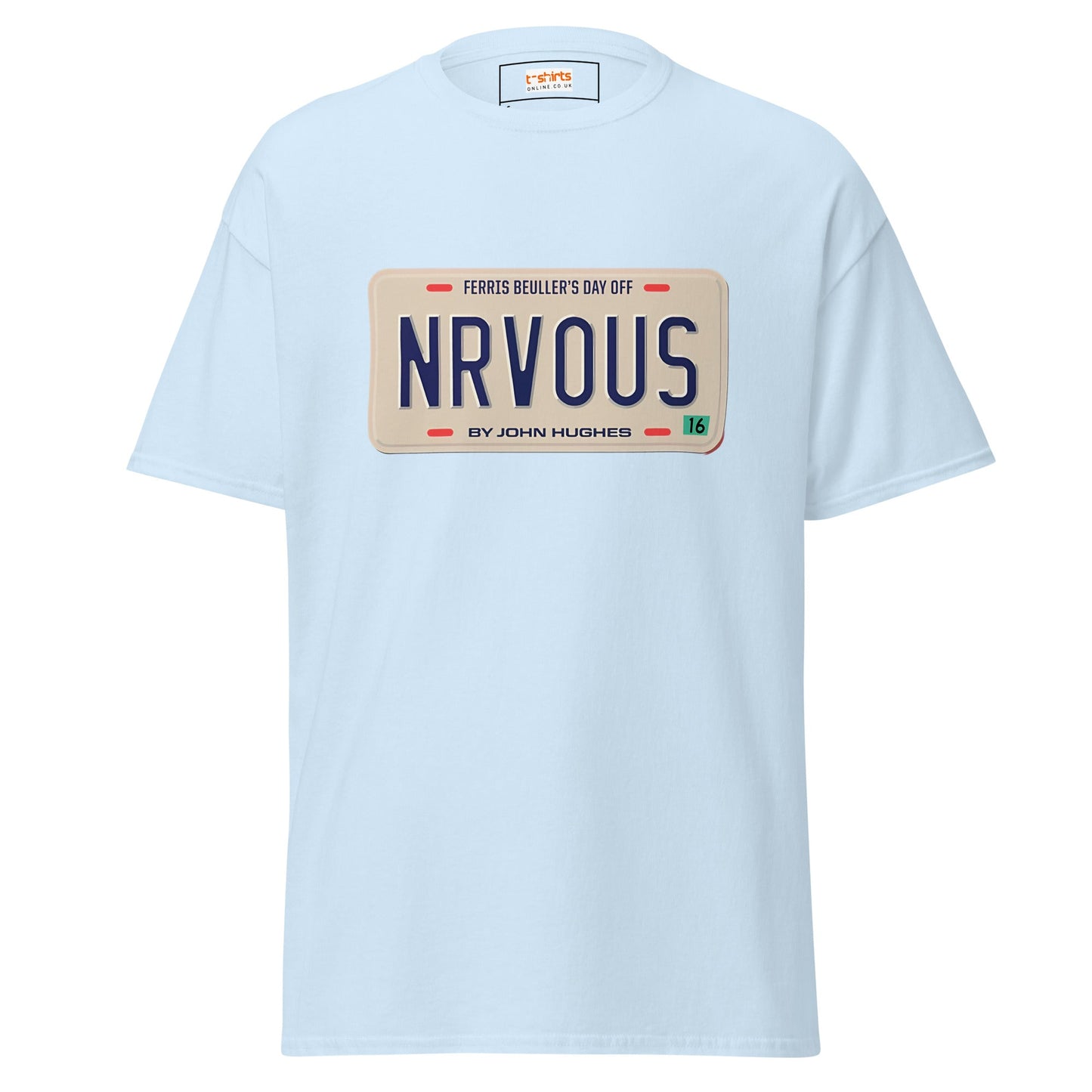 Nrvous T-Shirt | Ferris Beuller Tee - Light Blue - T-Shirts Online
