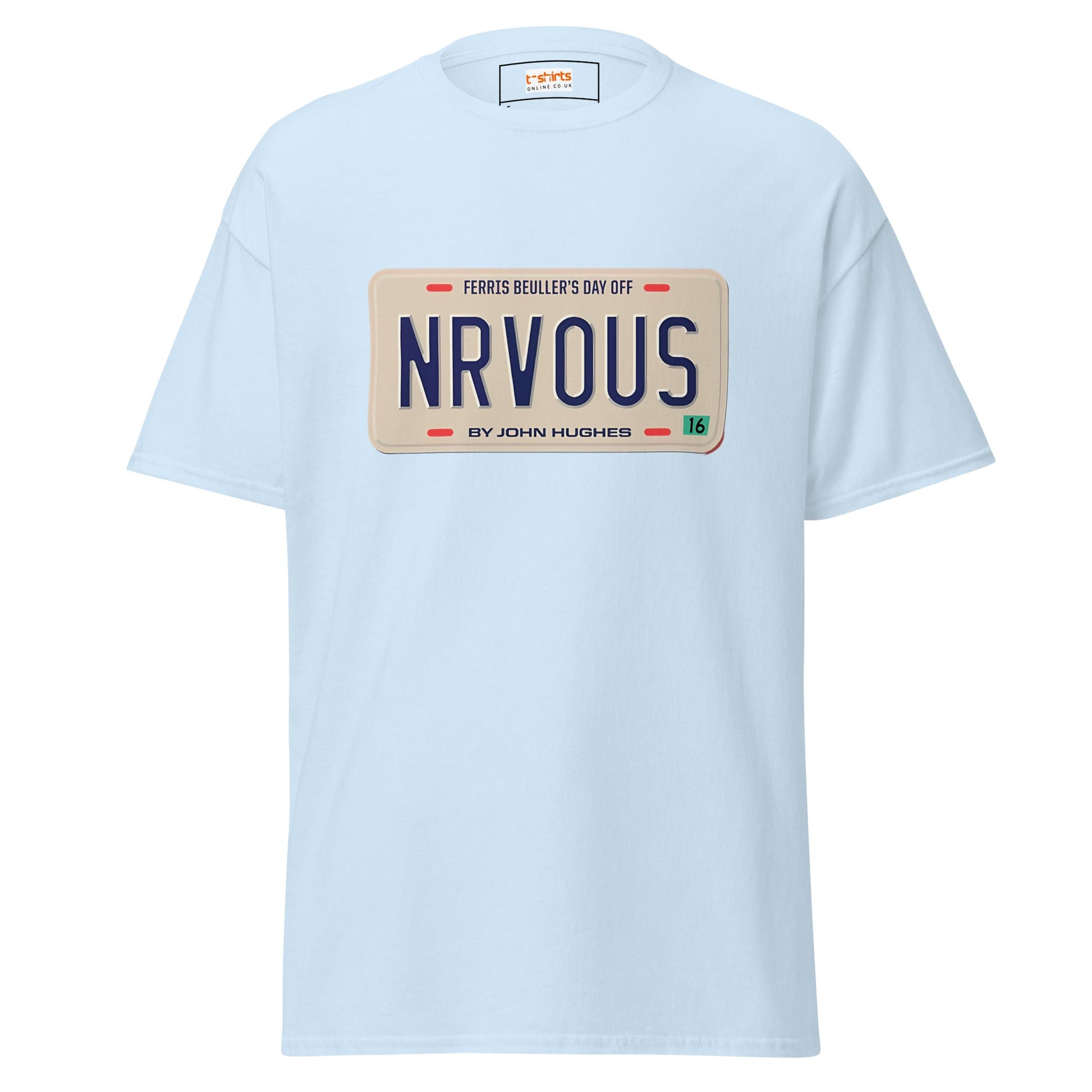 Nrvous T-Shirt | Ferris Beuller Tee - Light Blue - T-Shirts Online