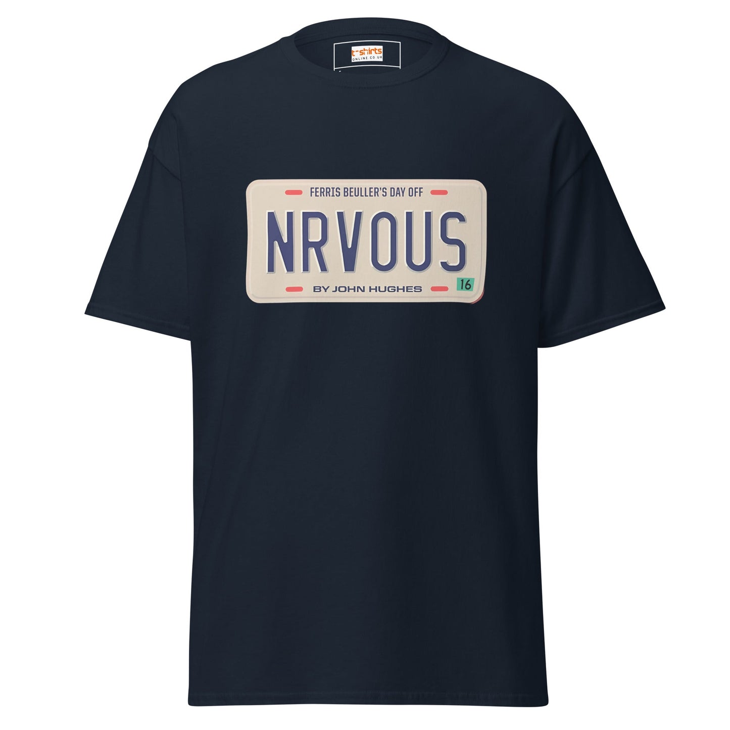Nrvous T-Shirt | Ferris Beuller Tee - Navy - T-Shirts Online