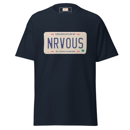 Nrvous T-Shirt | Ferris Beuller Tee - Navy - T-Shirts Online