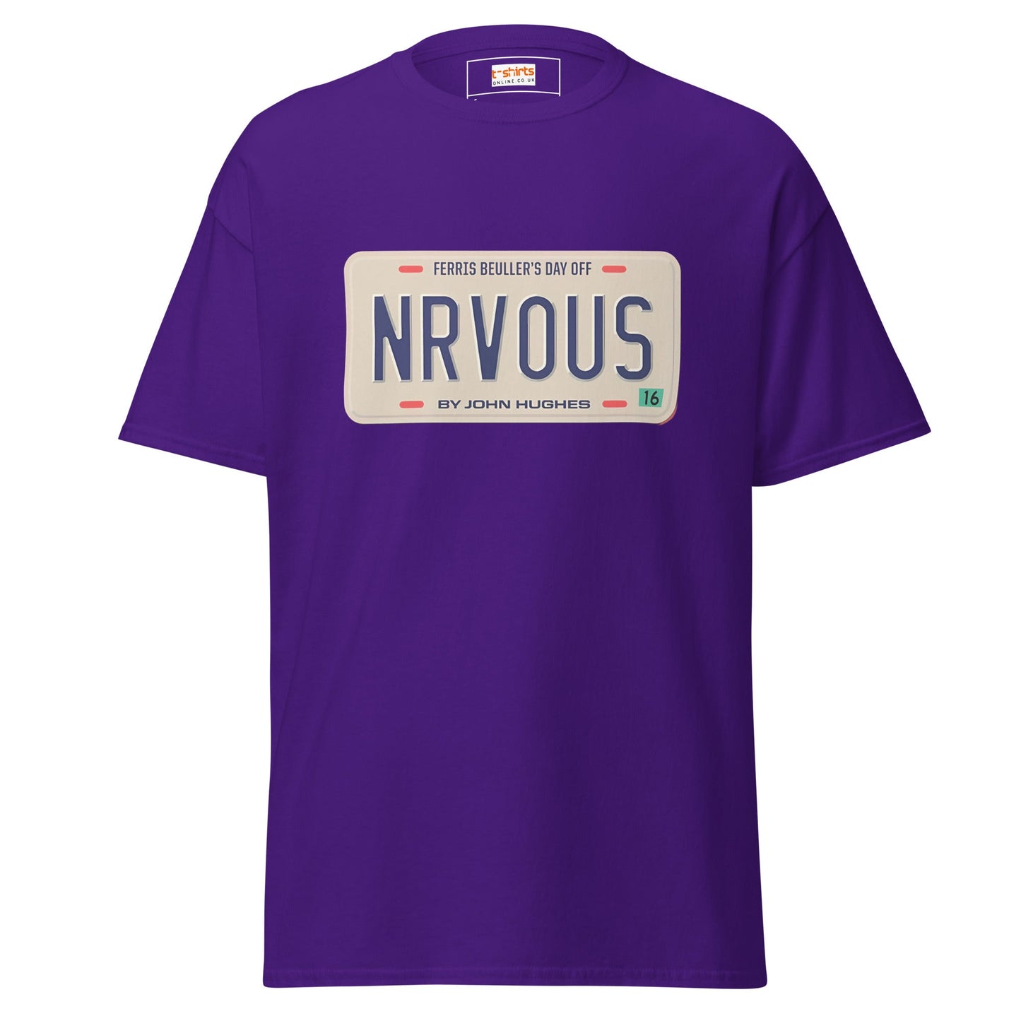 Nrvous T-Shirt | Ferris Beuller Tee - Purple - T-Shirts Online