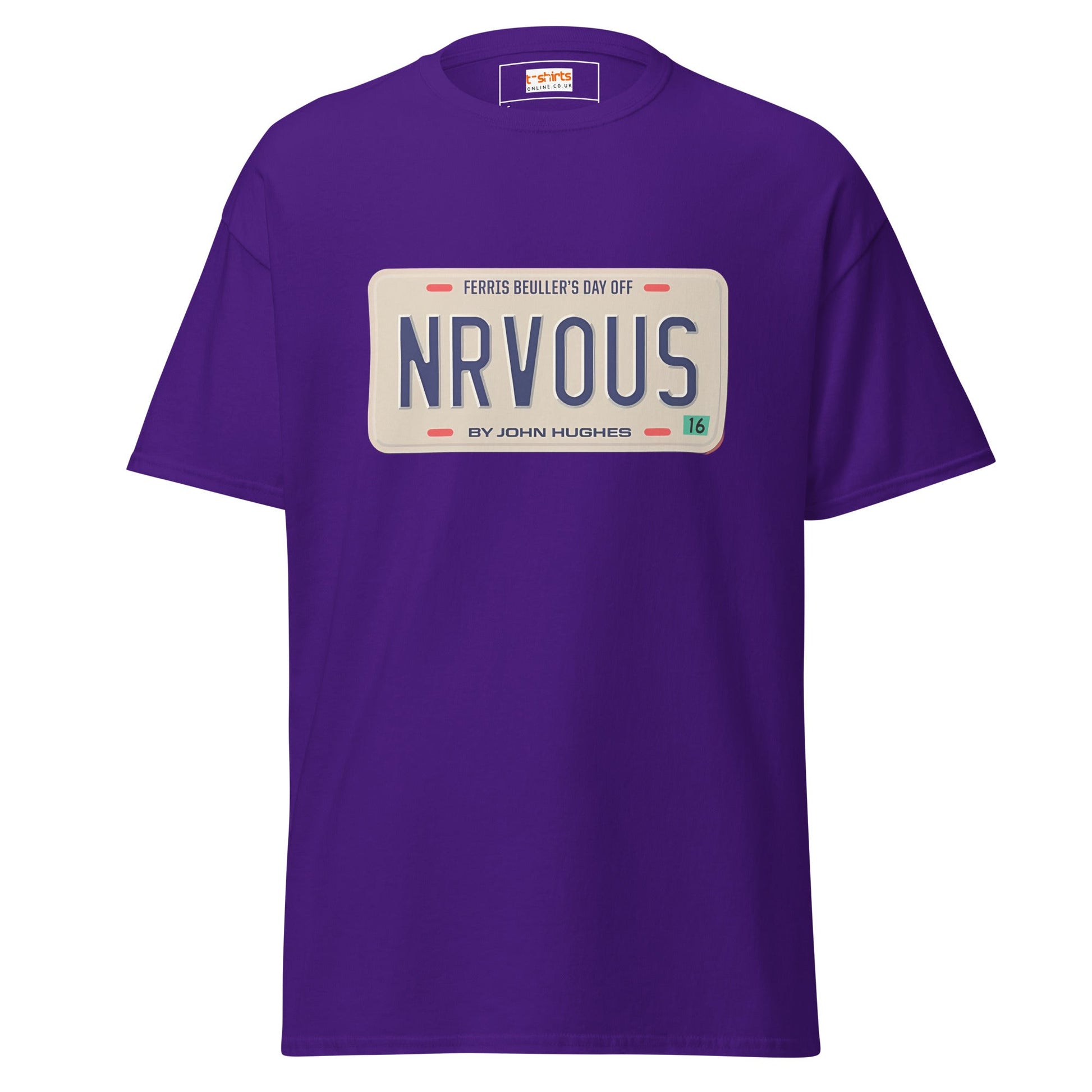 Nrvous T-Shirt | Ferris Beuller Tee - Purple - T-Shirts Online