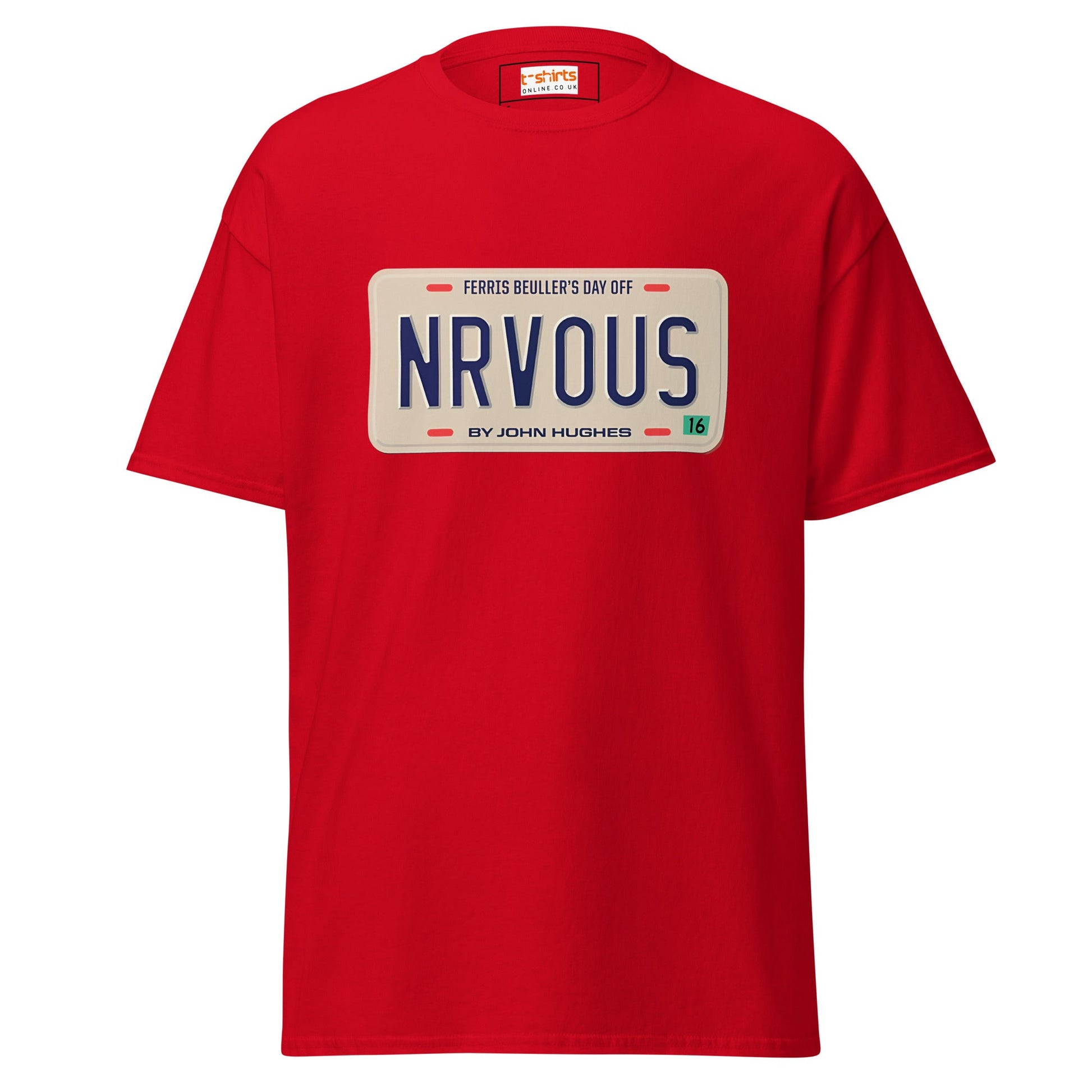 Nrvous T-Shirt | Ferris Beuller Tee - Red - T-Shirts Online