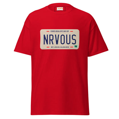 Nrvous T-Shirt | Ferris Beuller Tee - Red - T-Shirts Online