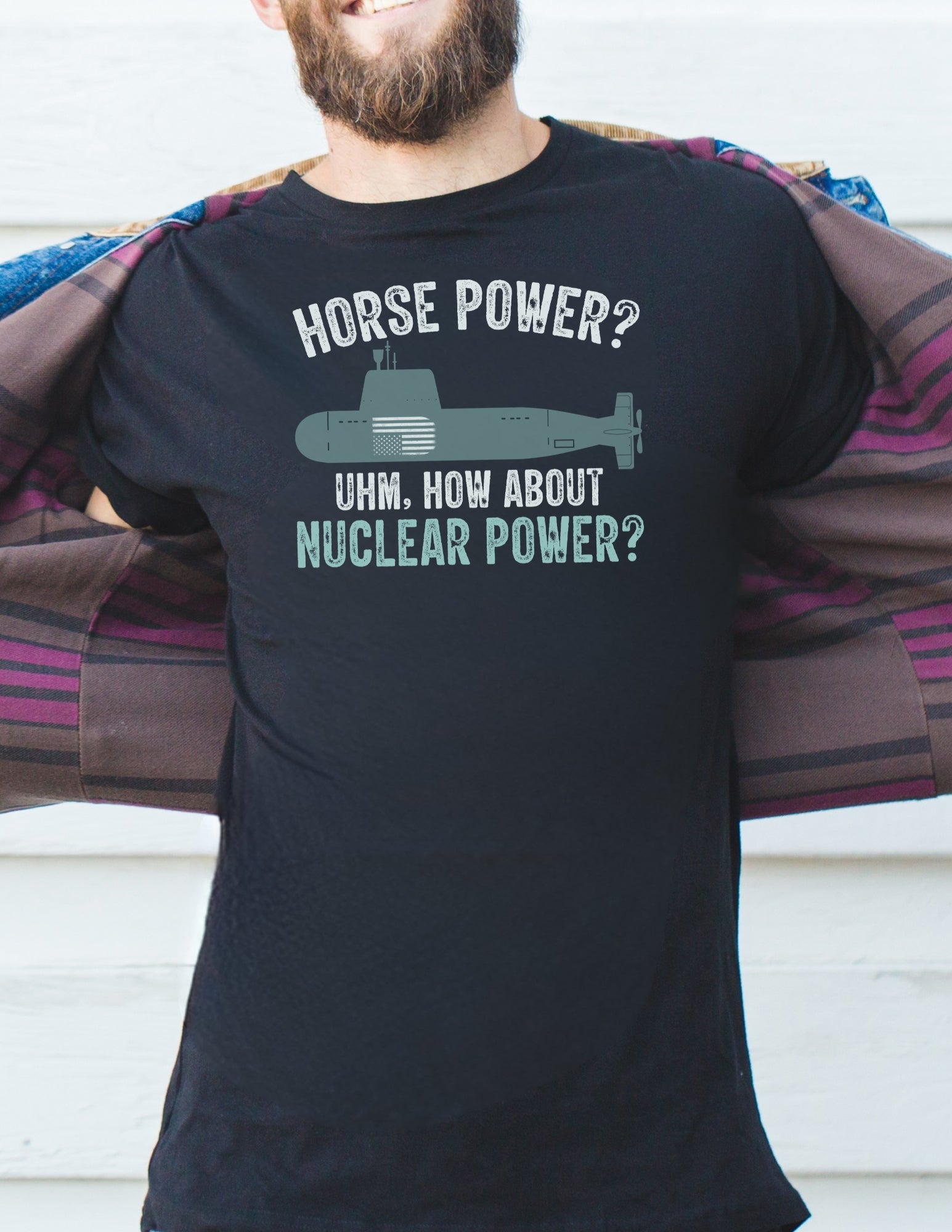 Nuclear Power T-Shirt | Submarine T-Shirt - Black - T-Shirts Online
