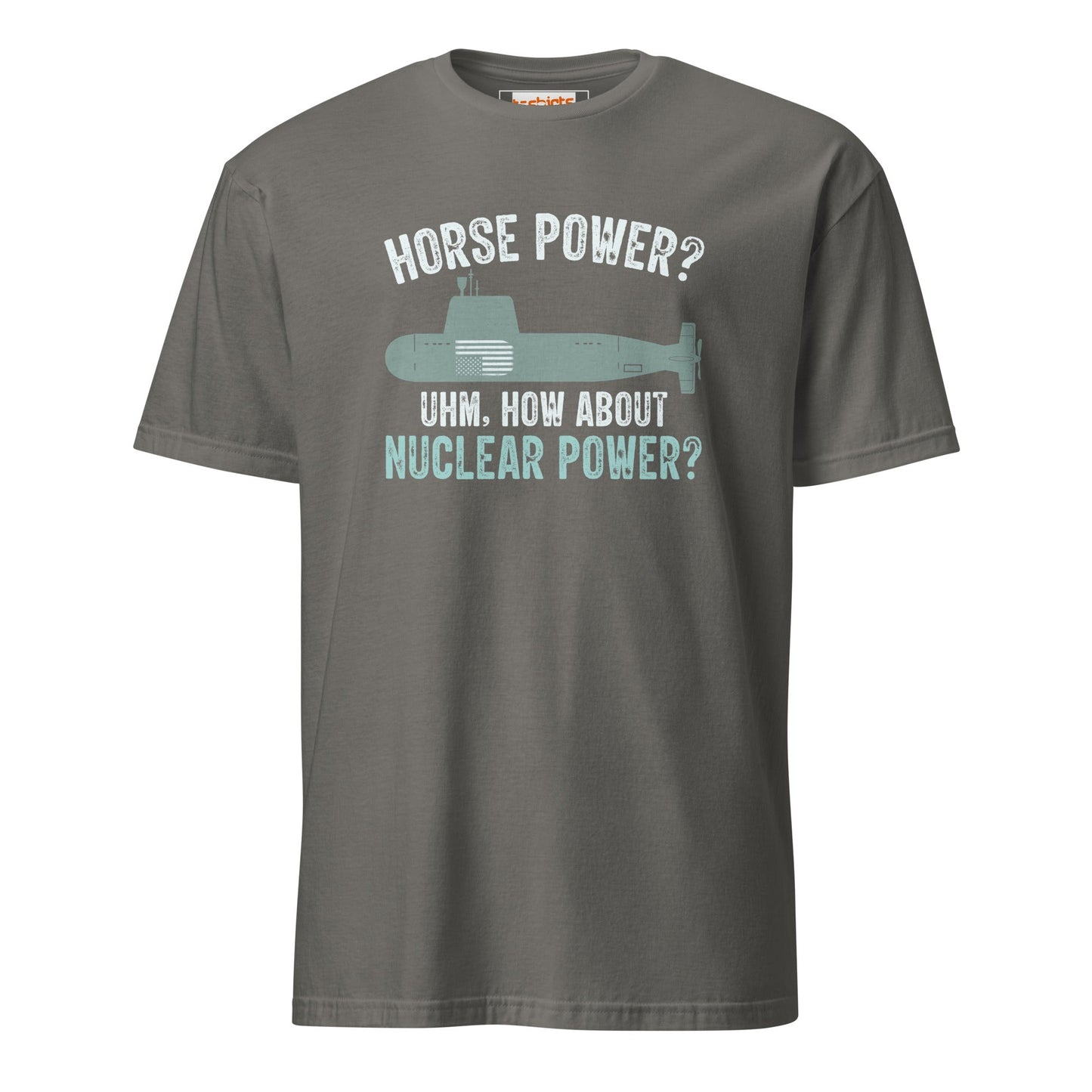 Nuclear Power T-Shirt | Submarine T-Shirt - Charcoal - T-Shirts Online