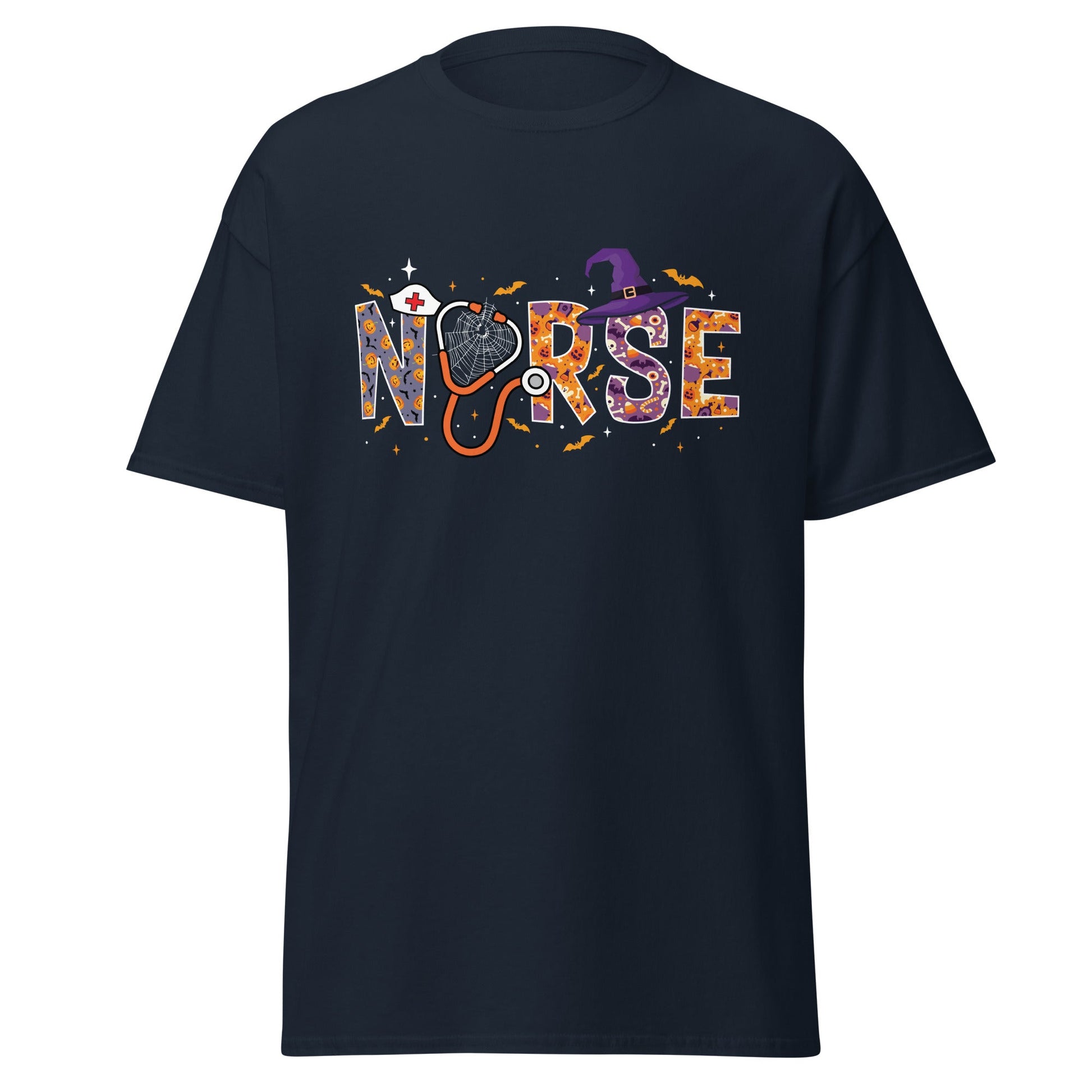 Nurse Halloween | Spooky Nurse T-Shirt - Navy - T-Shirts Online