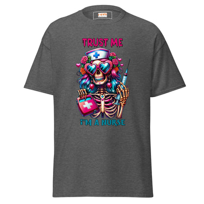Nurse T-Shirt | Trust Me I'm a Nurse - Dark Heather - T-Shirts Online