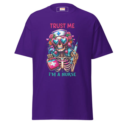 Nurse T-Shirt | Trust Me I'm a Nurse - Purple - T-Shirts Online