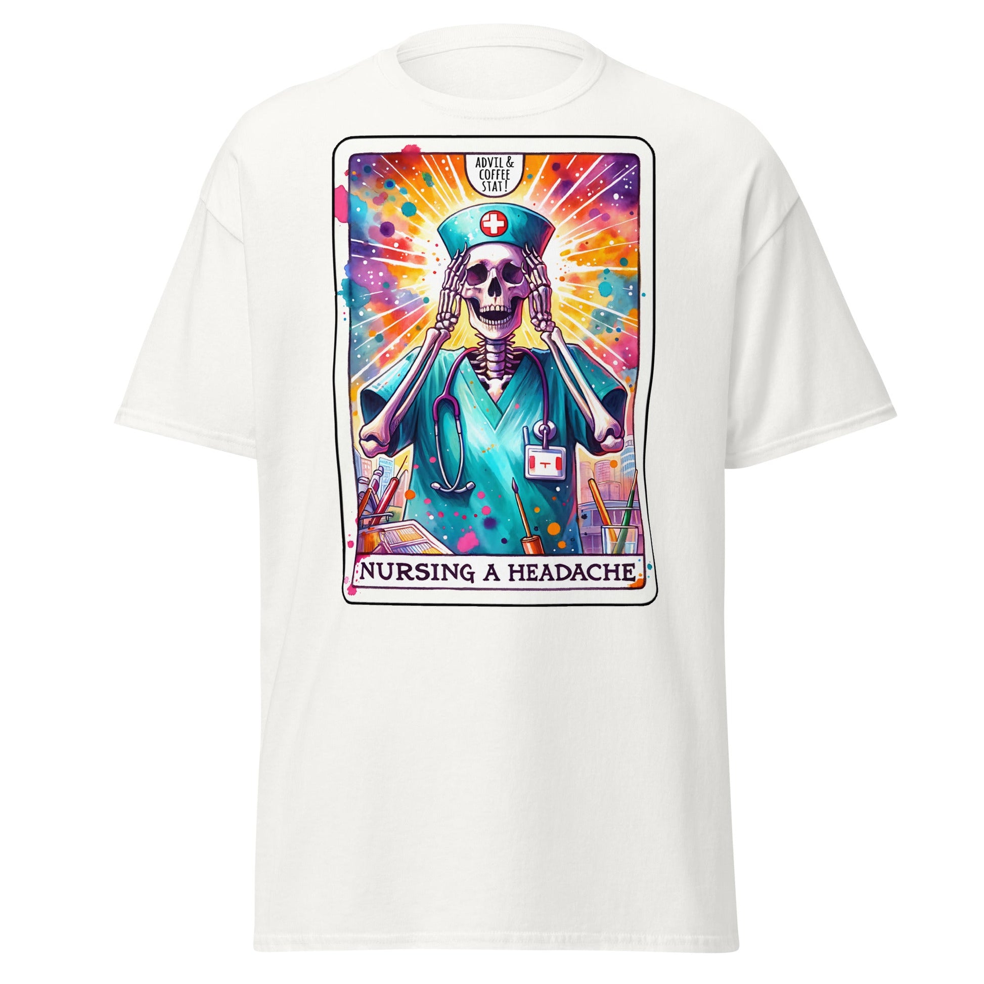 'Nursing a Headache' Tarot | Tarot Card T-Shirt - T-Shirts Online