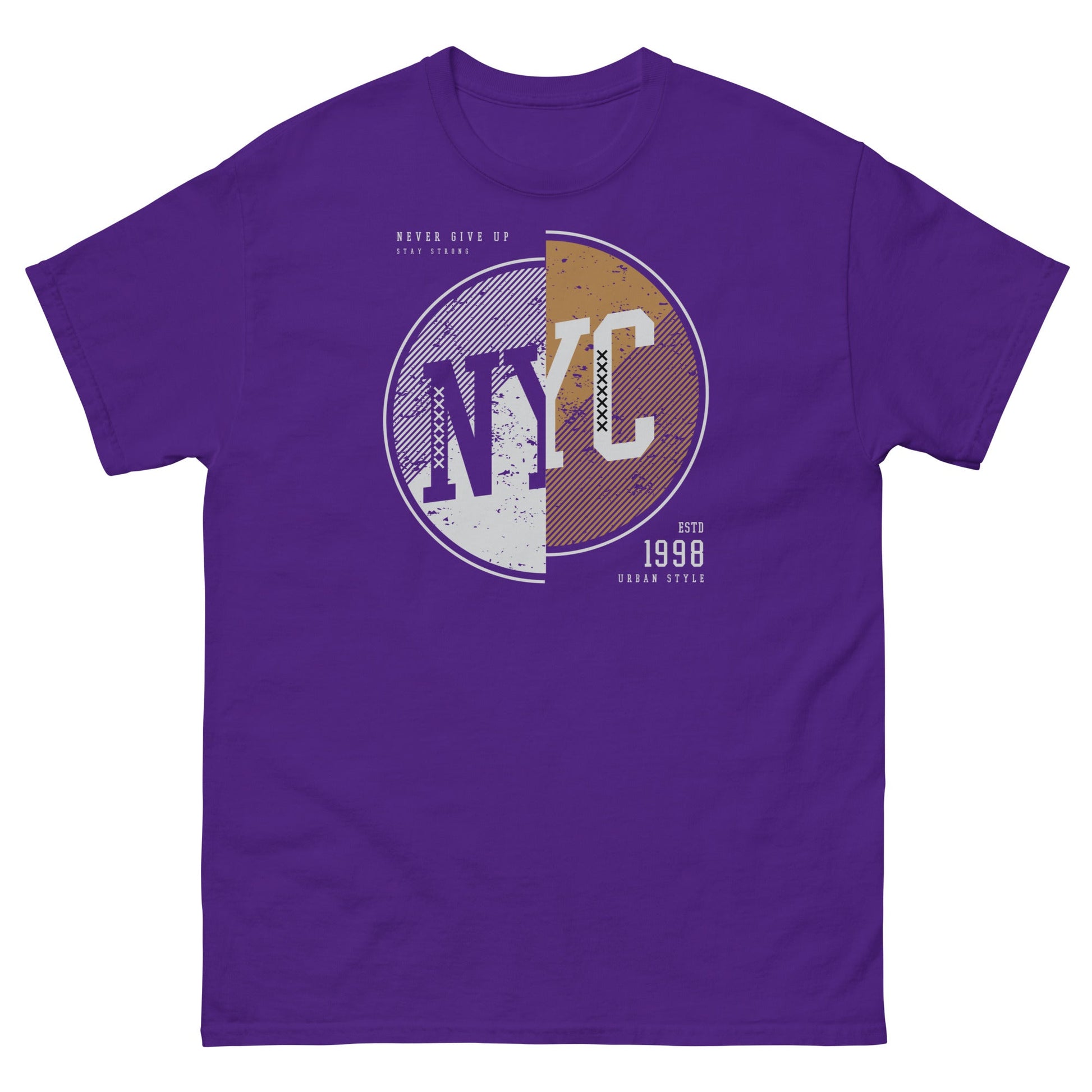 NYC | Men's T-Shirt - Purple - T-Shirts Online