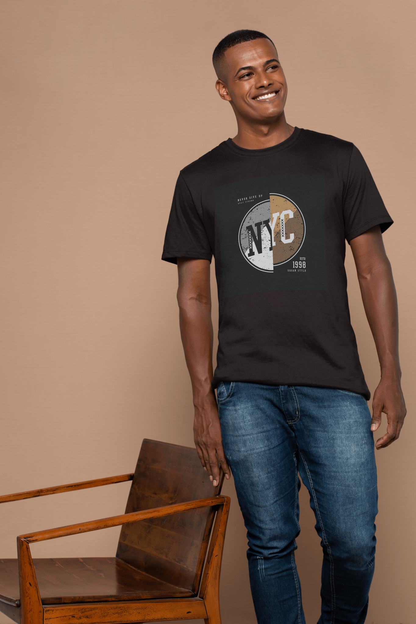 NYC | Men's T-Shirt - Black - T-Shirts Online