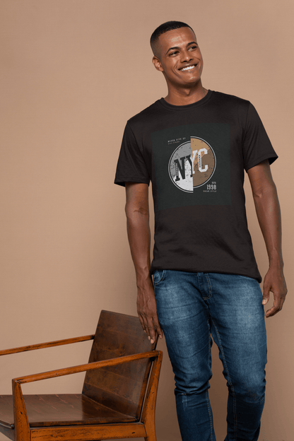 NYC | Men's T-Shirt - Black - T-Shirts Online