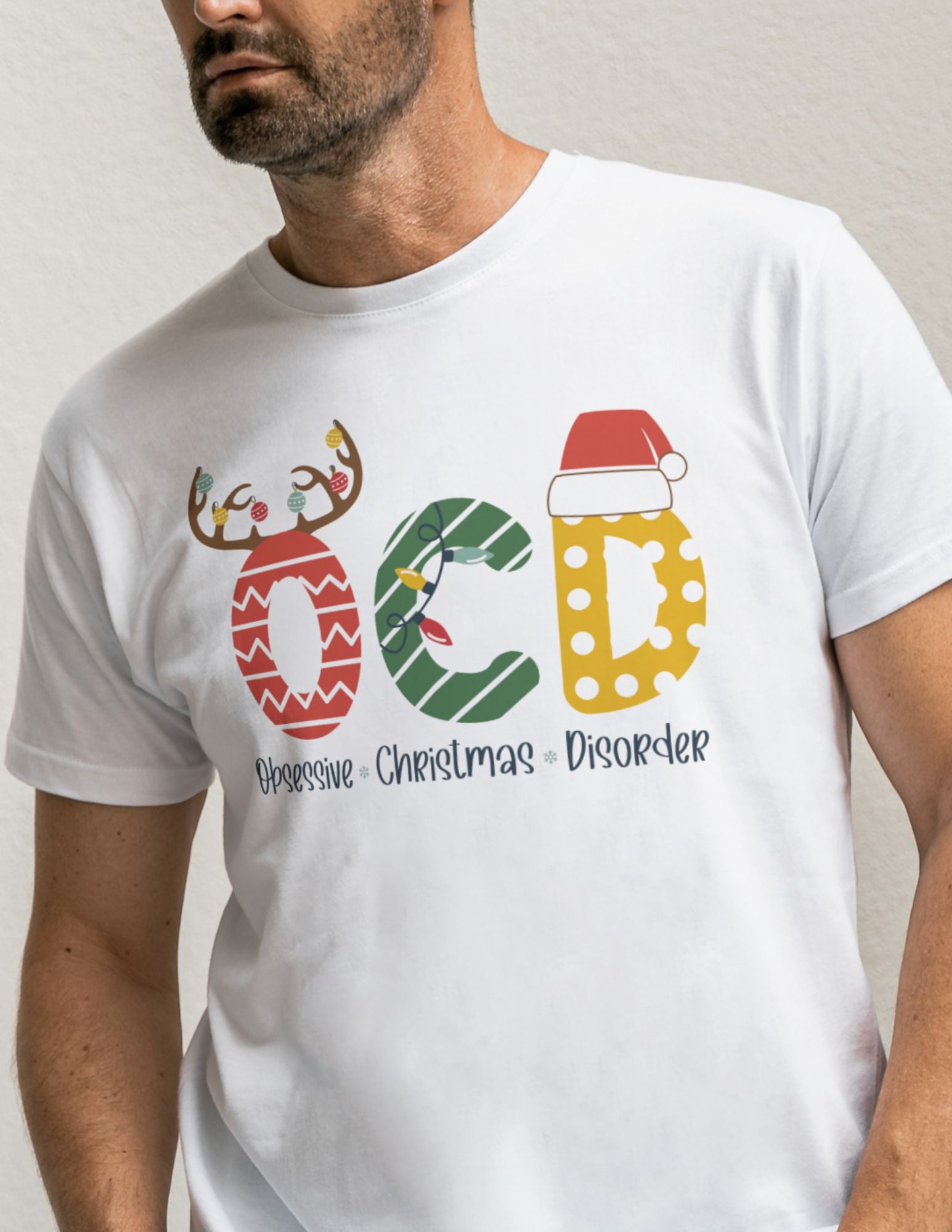 OCD Christmas | Christmas T-Shirt - Black - T-Shirts Online