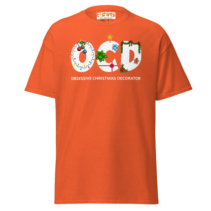 OCD Obsessive Christmas Decorator T-Shirt - Orange - T-Shirts Online