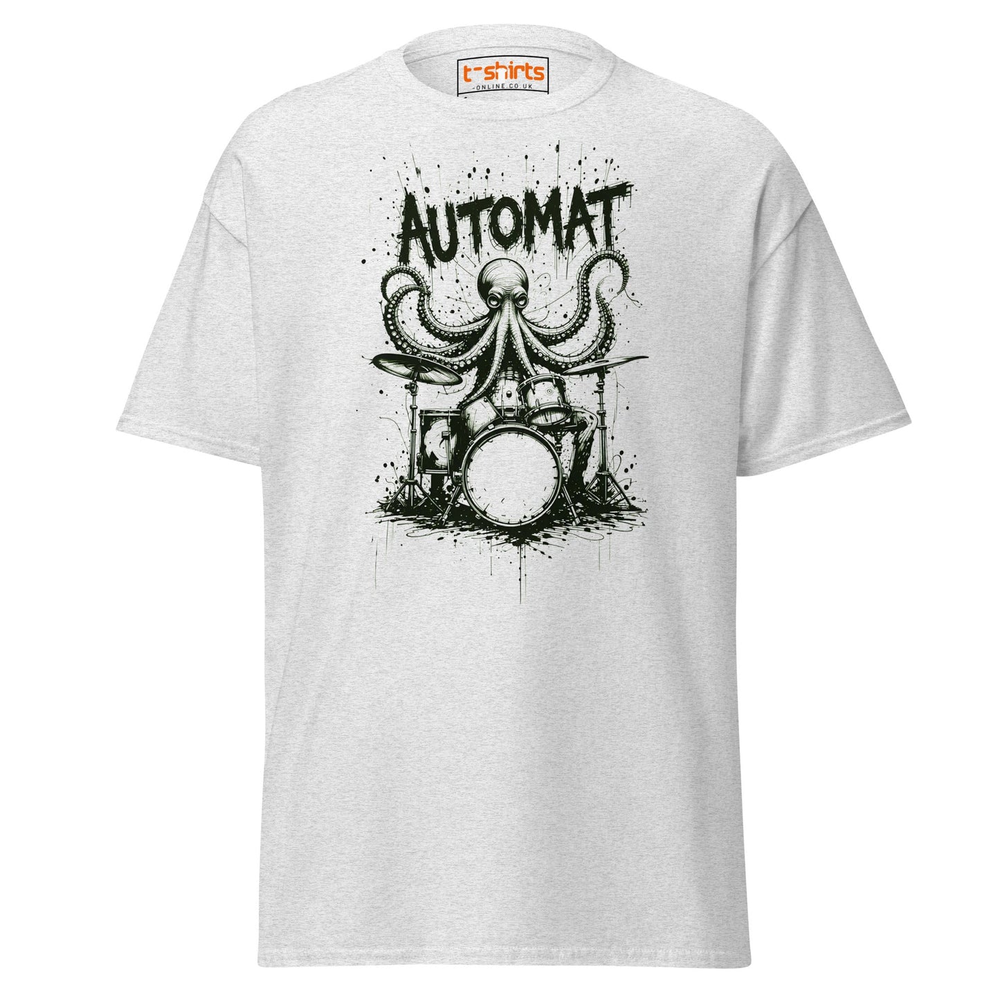 Octopus Drummer T-Shirt - Ash - T-Shirts Online