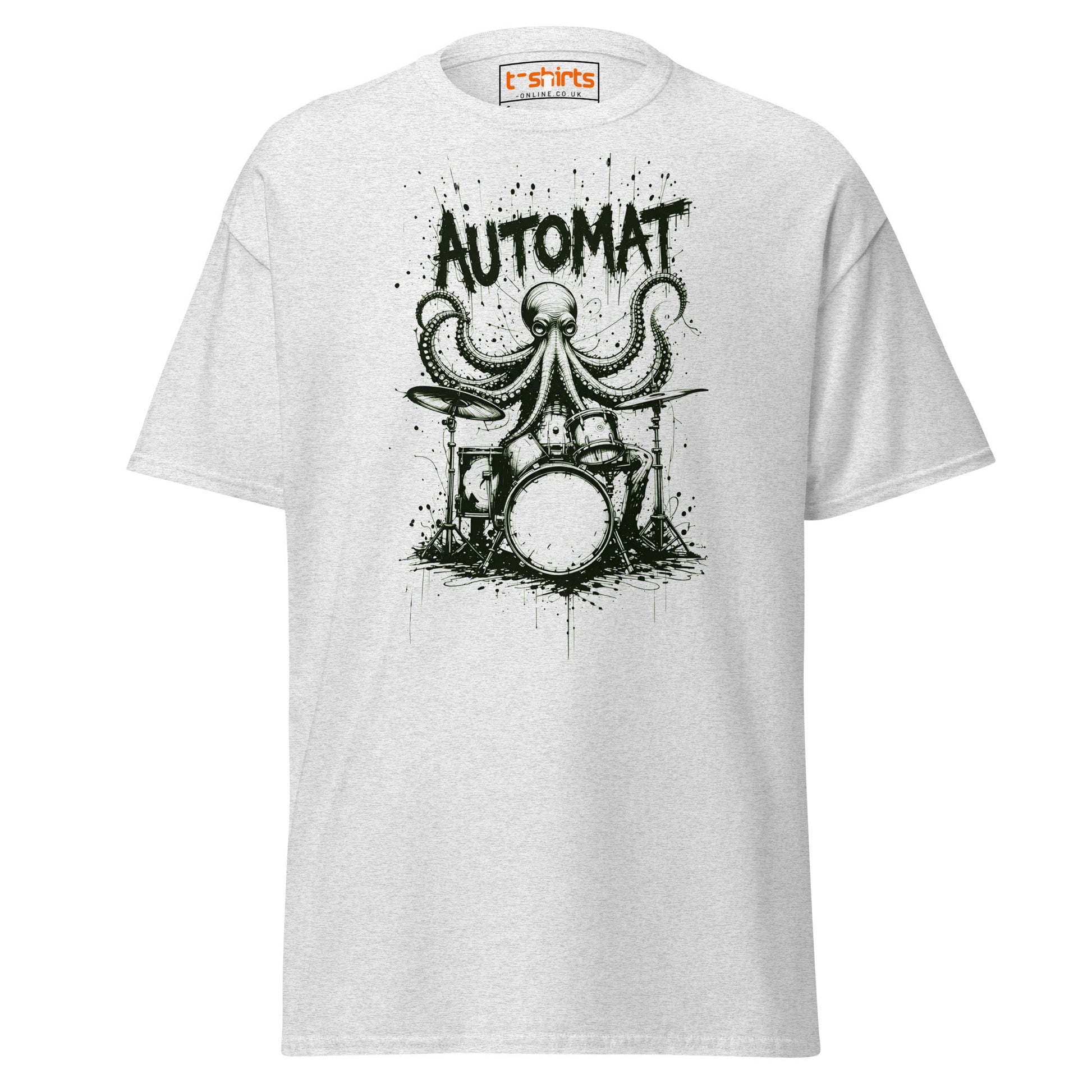 Octopus Drummer T-Shirt - Ash - T-Shirts Online