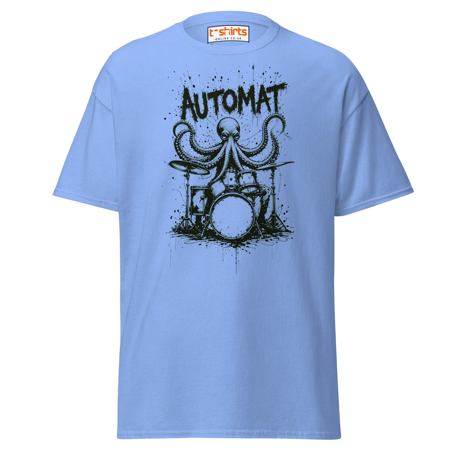 Octopus Drummer T-Shirt - Carolina Blue - T-Shirts Online