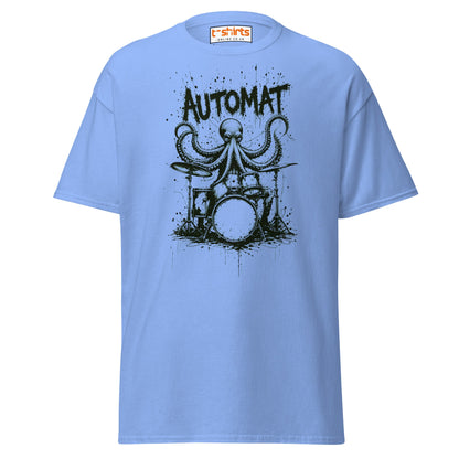 Octopus Drummer T-Shirt - Carolina Blue - T-Shirts Online