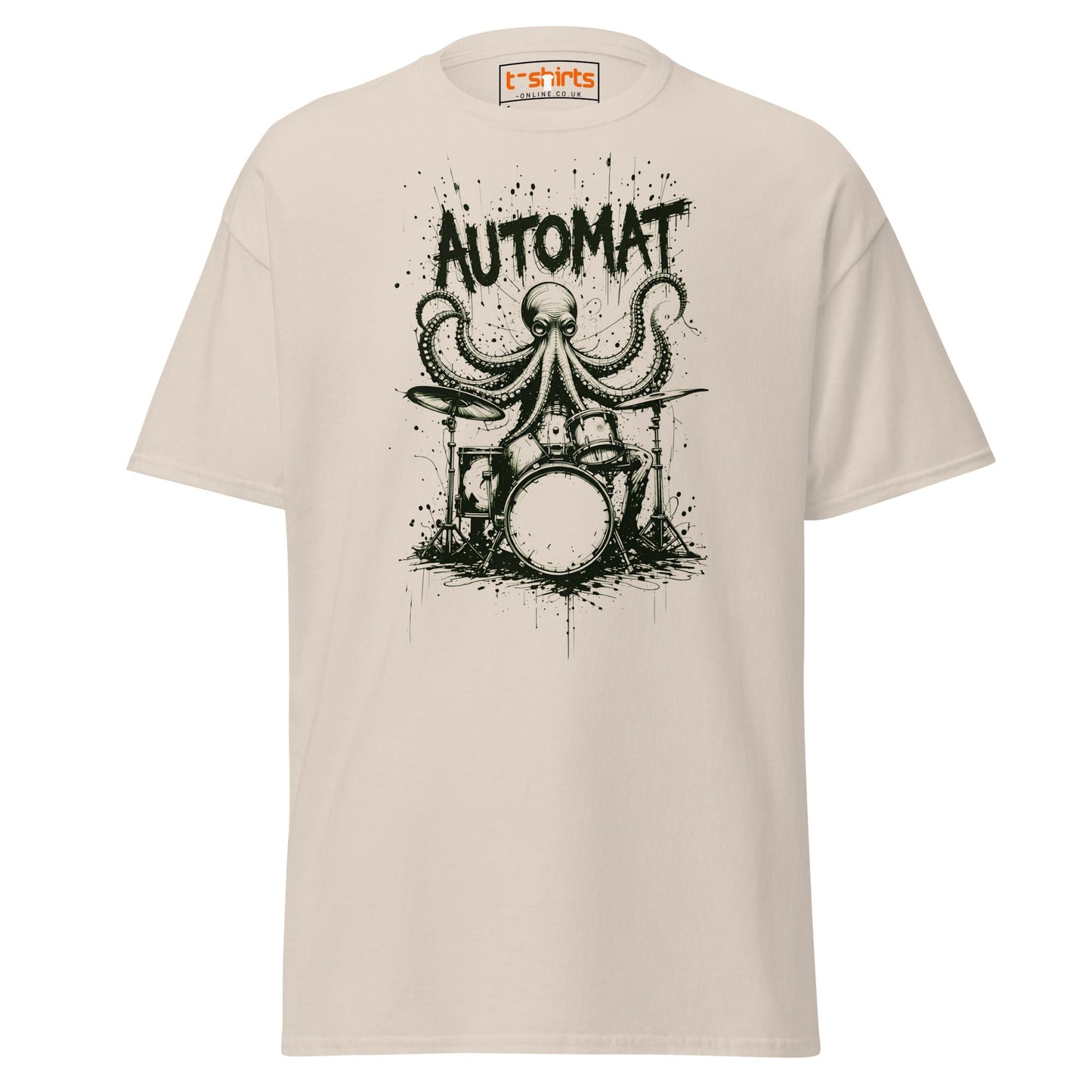 Octopus Drummer T-Shirt - Natural - T-Shirts Online