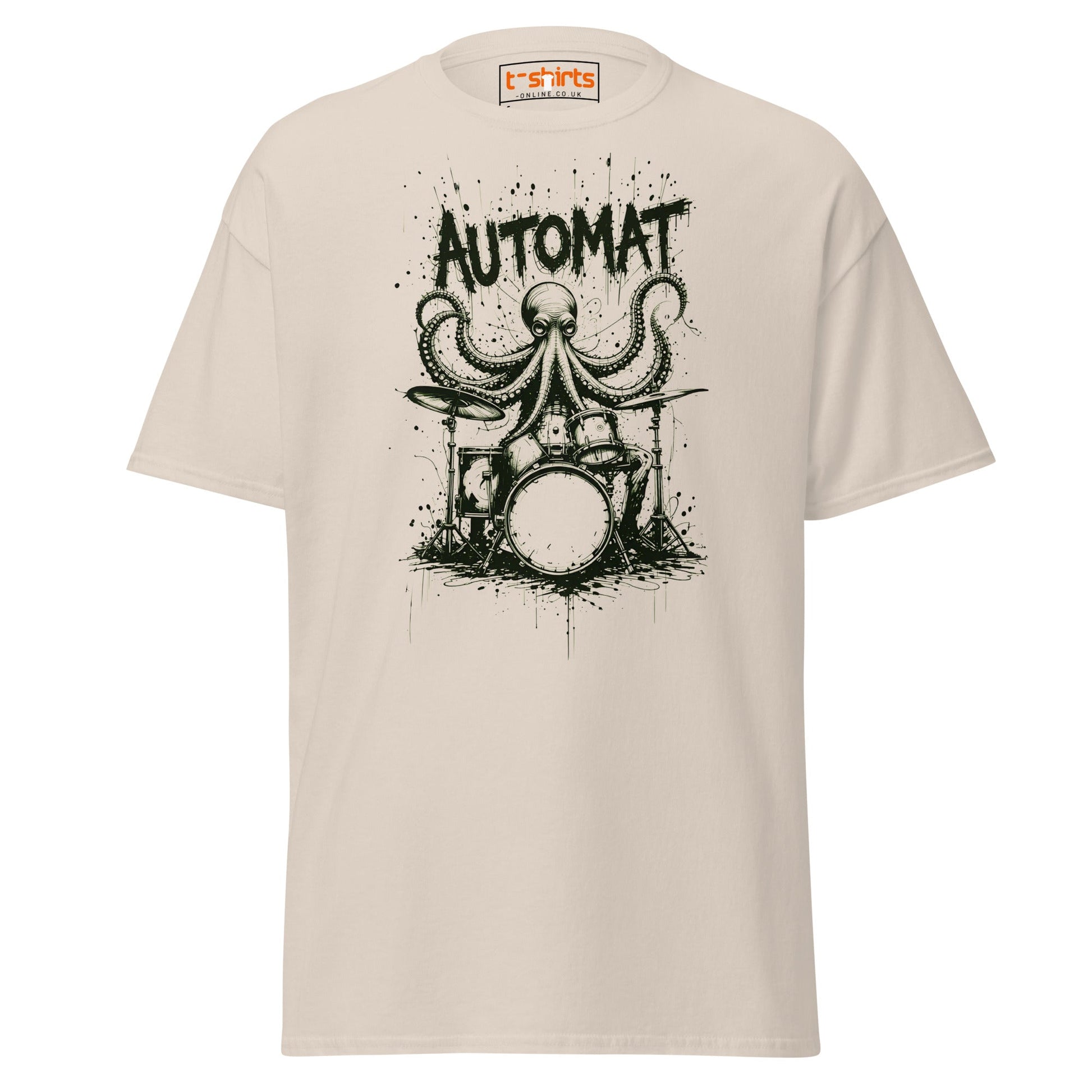 Octopus Drummer T-Shirt - Natural - T-Shirts Online