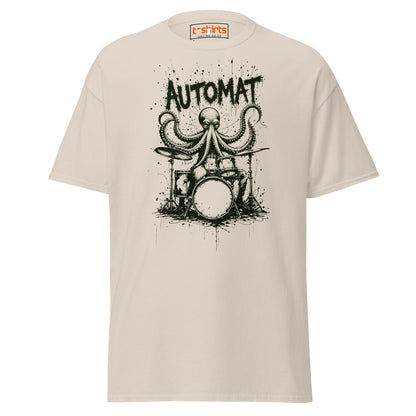 Octopus Drummer T-Shirt - Natural - T-Shirts Online