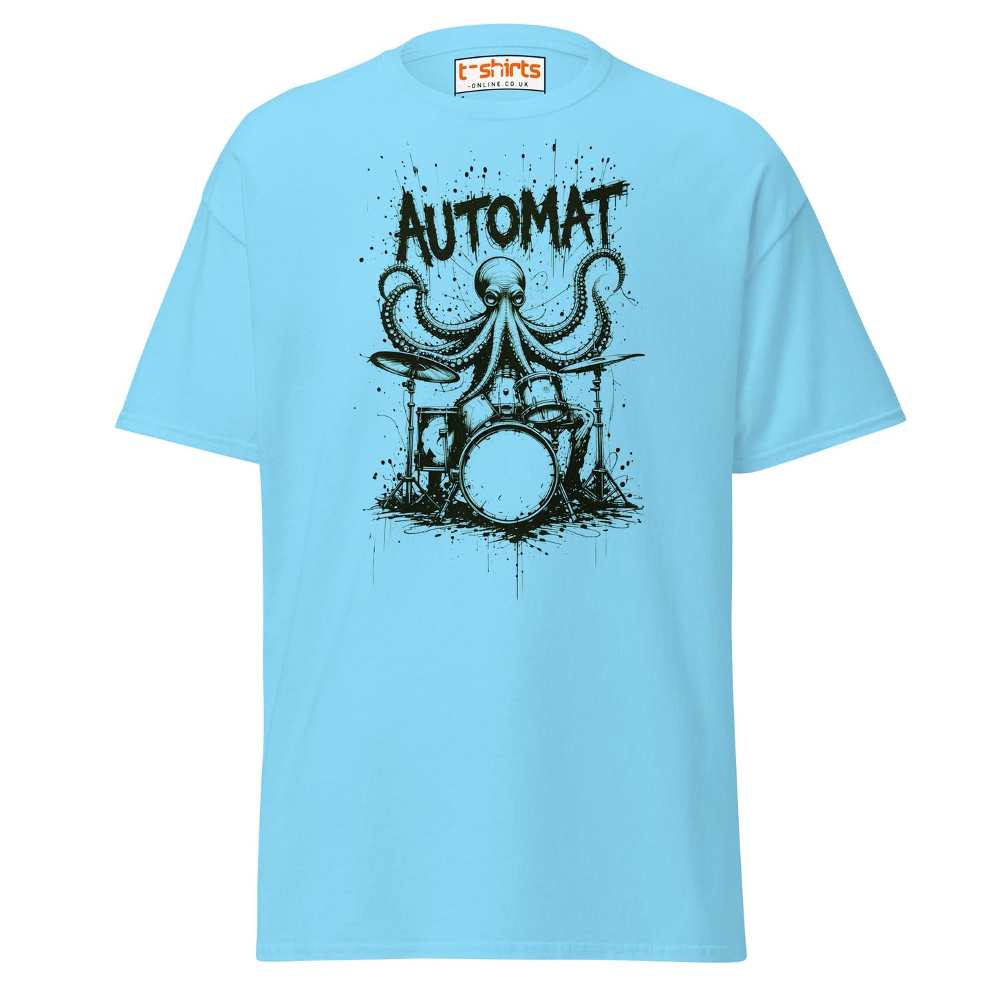 Octopus Drummer T-Shirt - Sky - T-Shirts Online