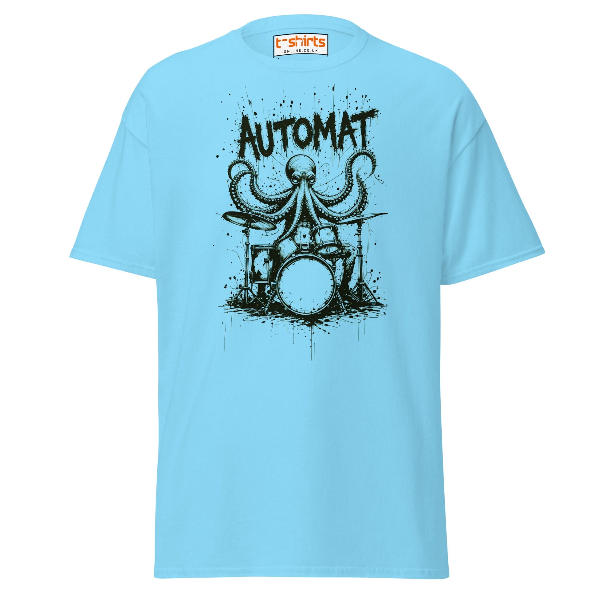 Octopus Drummer T-Shirt - Sky - T-Shirts Online