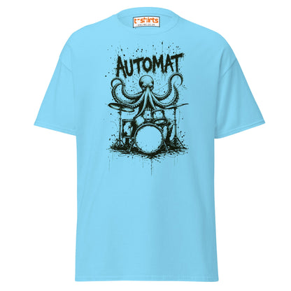 Octopus Drummer T-Shirt - Sky - T-Shirts Online