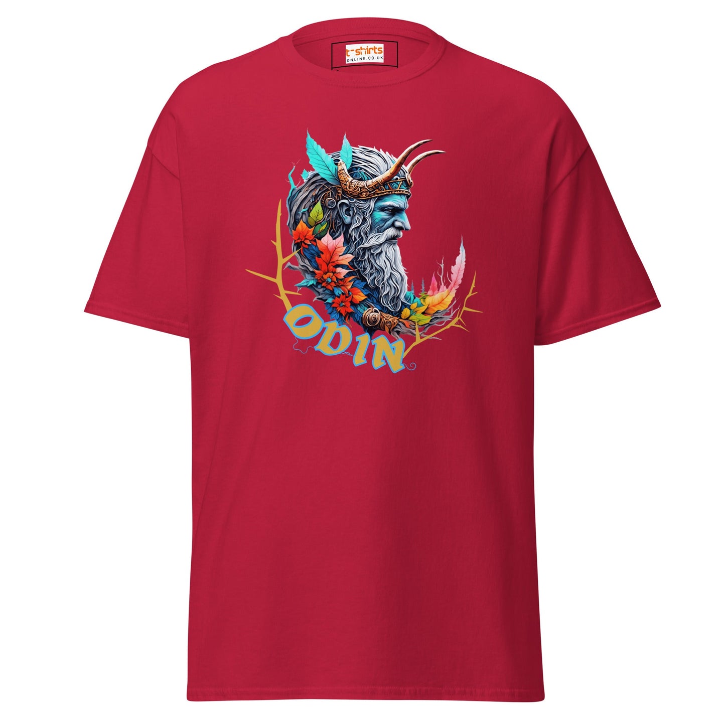 Odin T-Shirt | Norse Mythology T-Shirt - Cardinal - T-Shirts Online