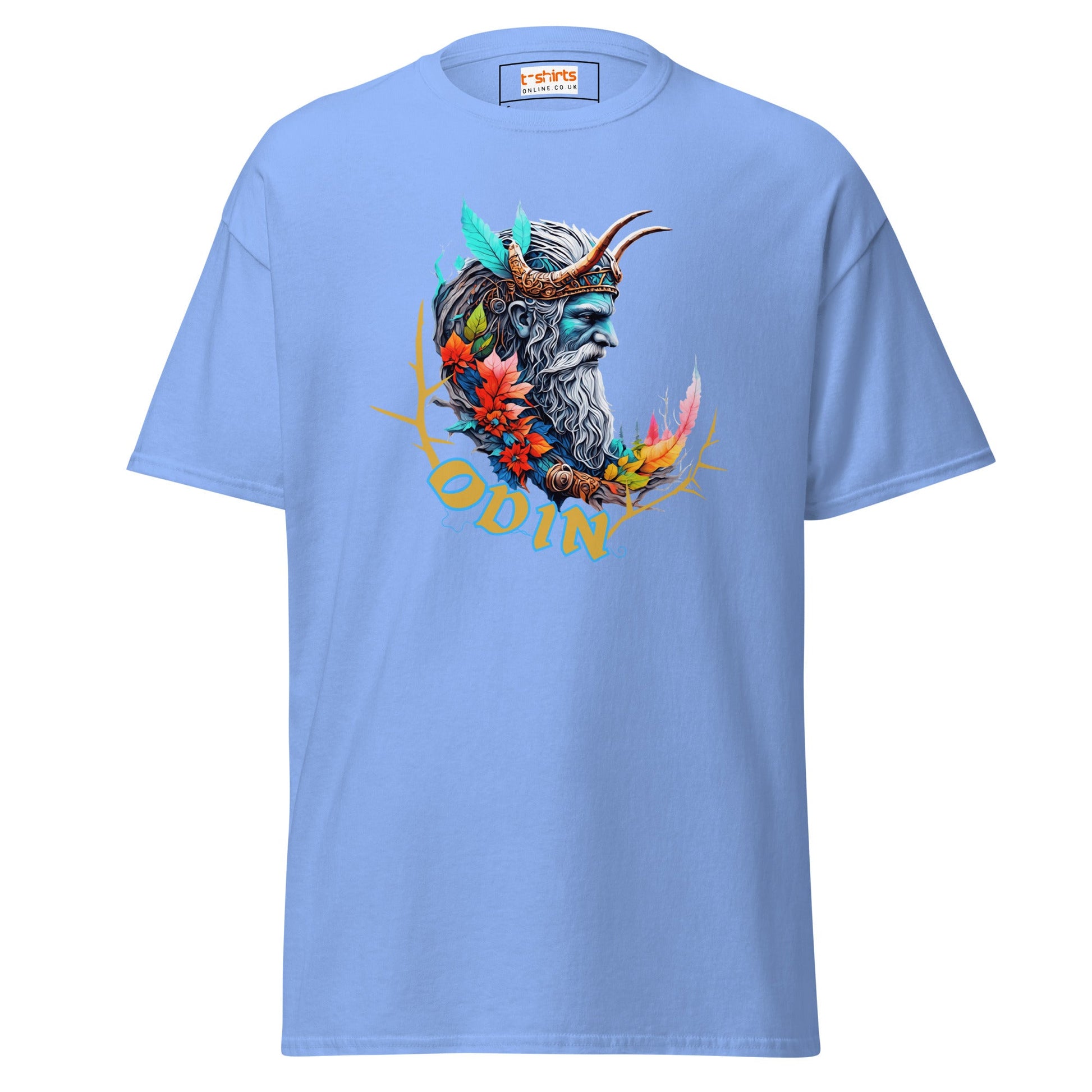Odin T-Shirt | Norse Mythology T-Shirt - Carolina Blue - T-Shirts Online