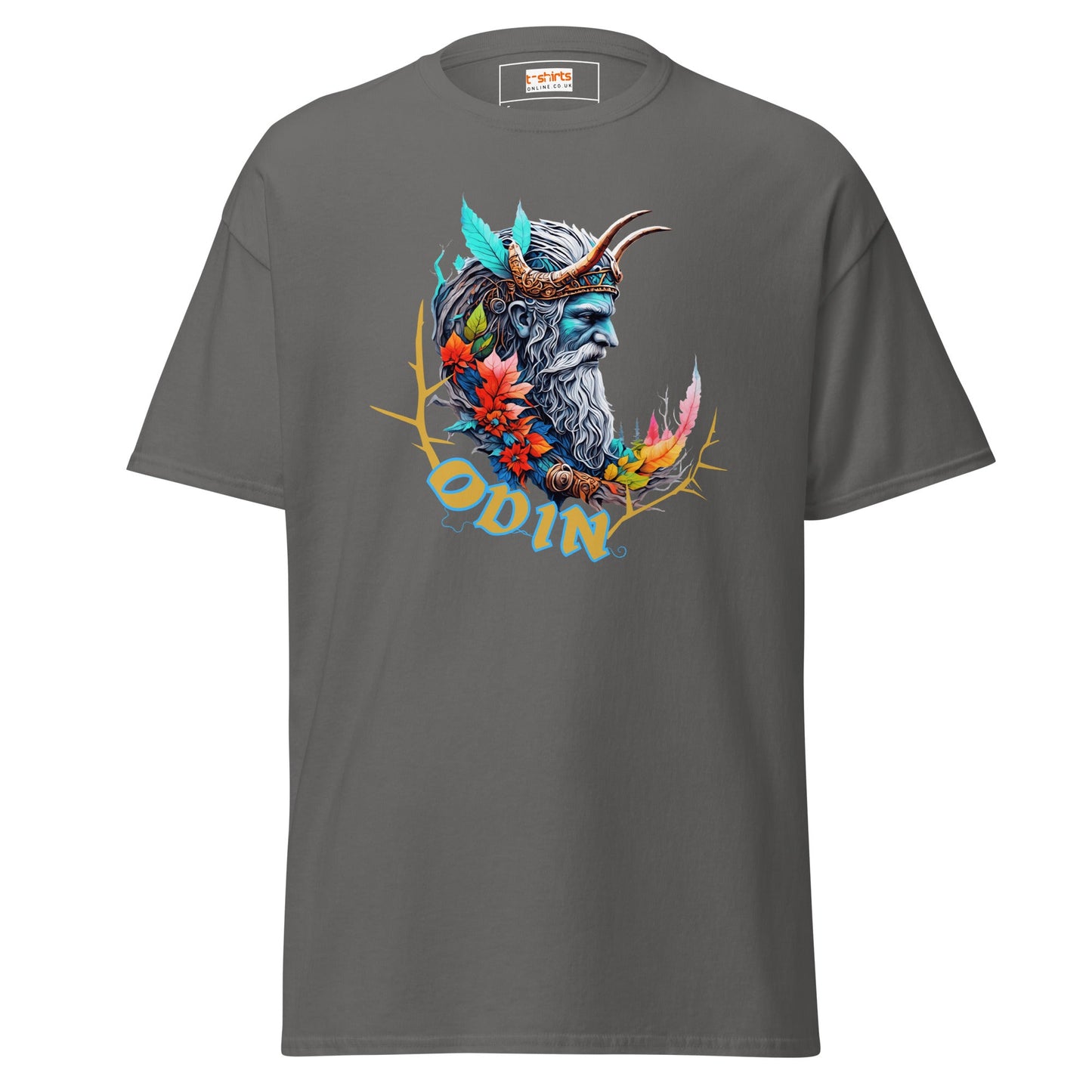 Odin T-Shirt | Norse Mythology T-Shirt - Charcoal - T-Shirts Online