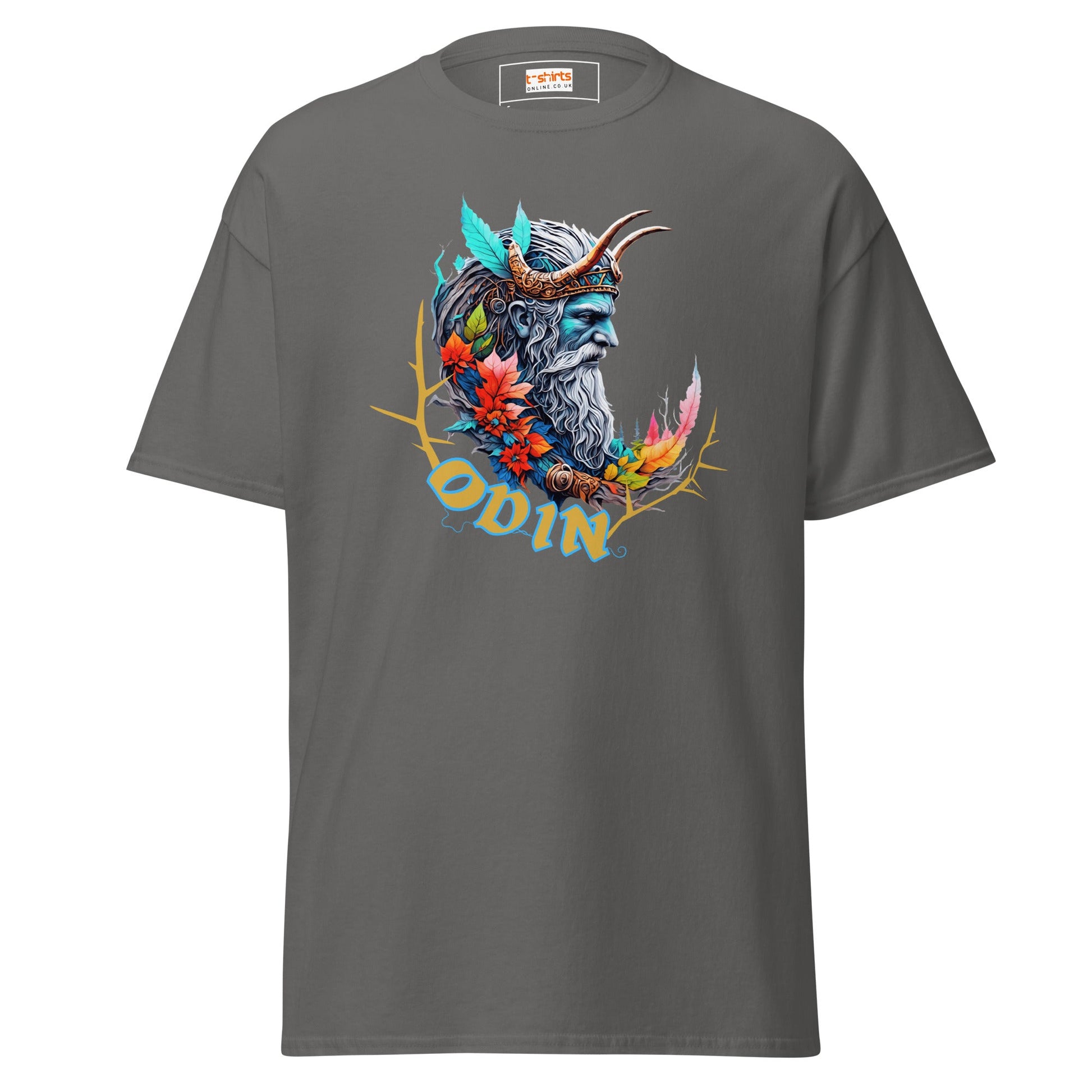 Odin T-Shirt | Norse Mythology T-Shirt - Charcoal - T-Shirts Online
