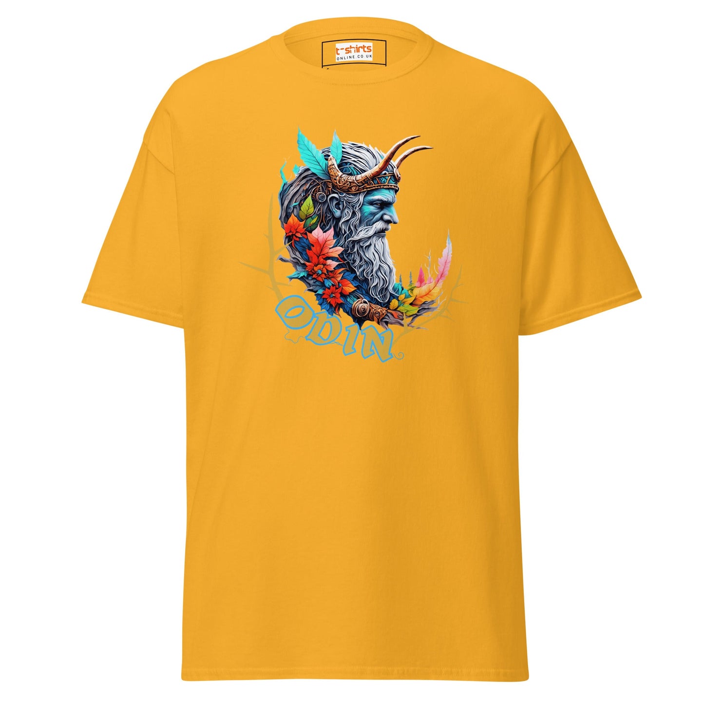 Odin T-Shirt | Norse Mythology T-Shirt - Gold - T-Shirts Online