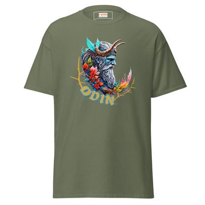 Odin T-Shirt | Norse Mythology T-Shirt - Military Green - T-Shirts Online
